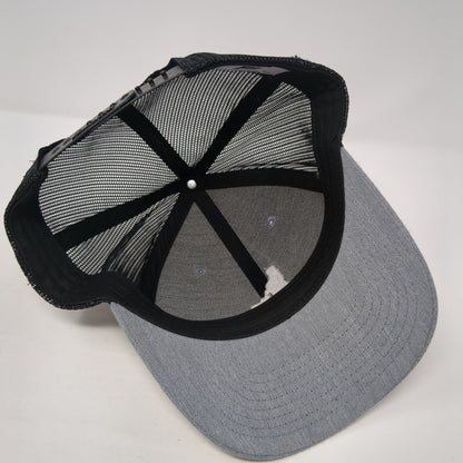 Idaho Snapback Trucker Hat Gray One Size Adjustable Mesh Back Fisherstech