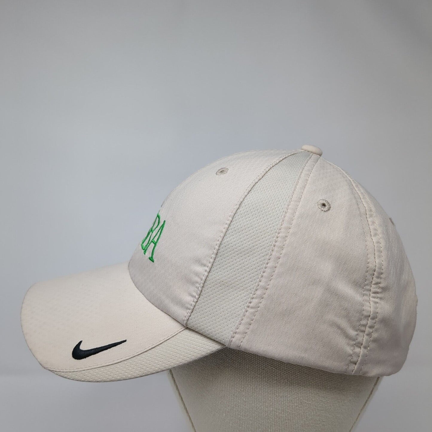 NASBA Strapback Hat Tan OSFM Adjustable Embroidered Nike Golf Solid