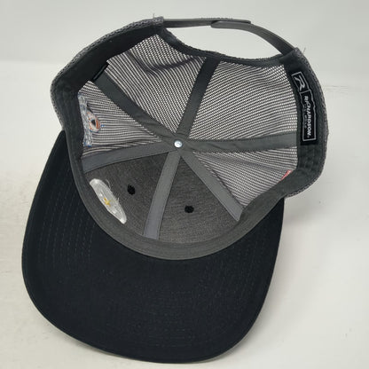 Richardson Trucker Hat Black L Ryker Strong LR Cross American Flag Mesh Snapback