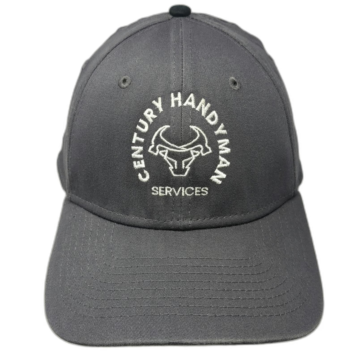 New Era Baseball Cap Gray XL 39THIRTY Century Handyman Services Curved Brim hat