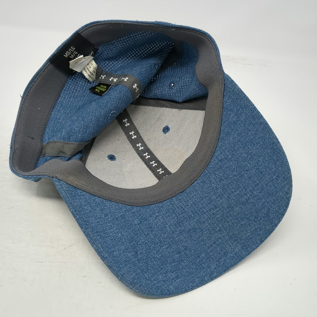 Under Armour Baseball Cap Blue L UA Golf HeatGear Performance Stretch Fit Hat