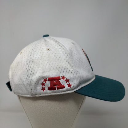 '47 Brand Men's Strapback Hat White OSFA Embroidered Miami Dolphins Logo