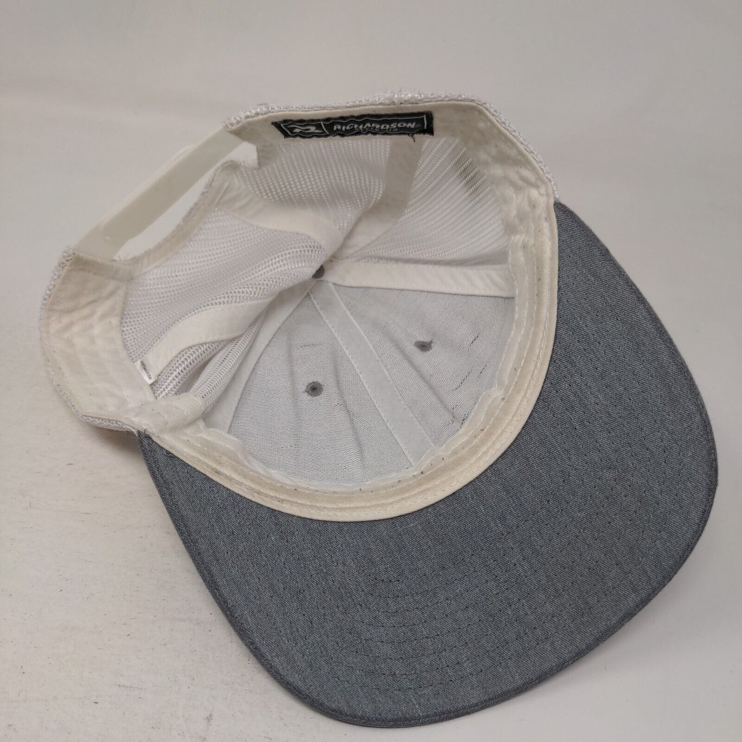 Puckett CAT Snapback Trucker Hat Gray One Size Adjustable Mesh Back Richardson