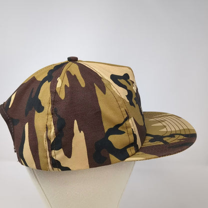 Brown Camo 5 Panel One Size Desert Shield Dalmo Victor Helicopter Hat Snapback
