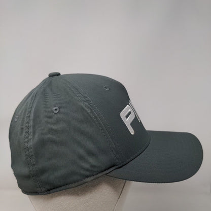 PING Fitted Hat Gray L-XL Embroidered Sensorcool Vented Holes 5 Panel