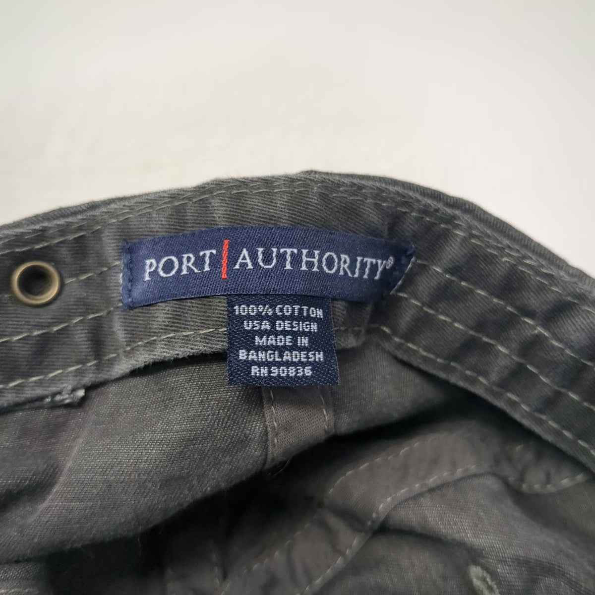 Port Authority Baseball Cap Gray OSFM College of Idaho Ski Team Slideback Hat