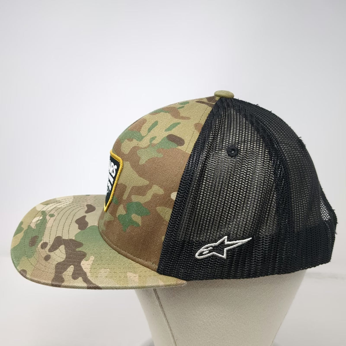 Alpinestars Trucker Hat Green One Size Mesh Camo Astars Good For Speed Motocross