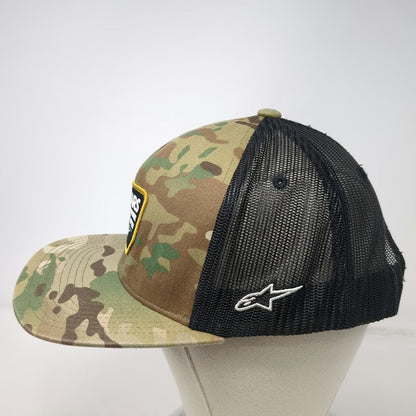 Alpinestars Trucker Hat Green One Size Mesh Camo Astars Good For Speed Motocross