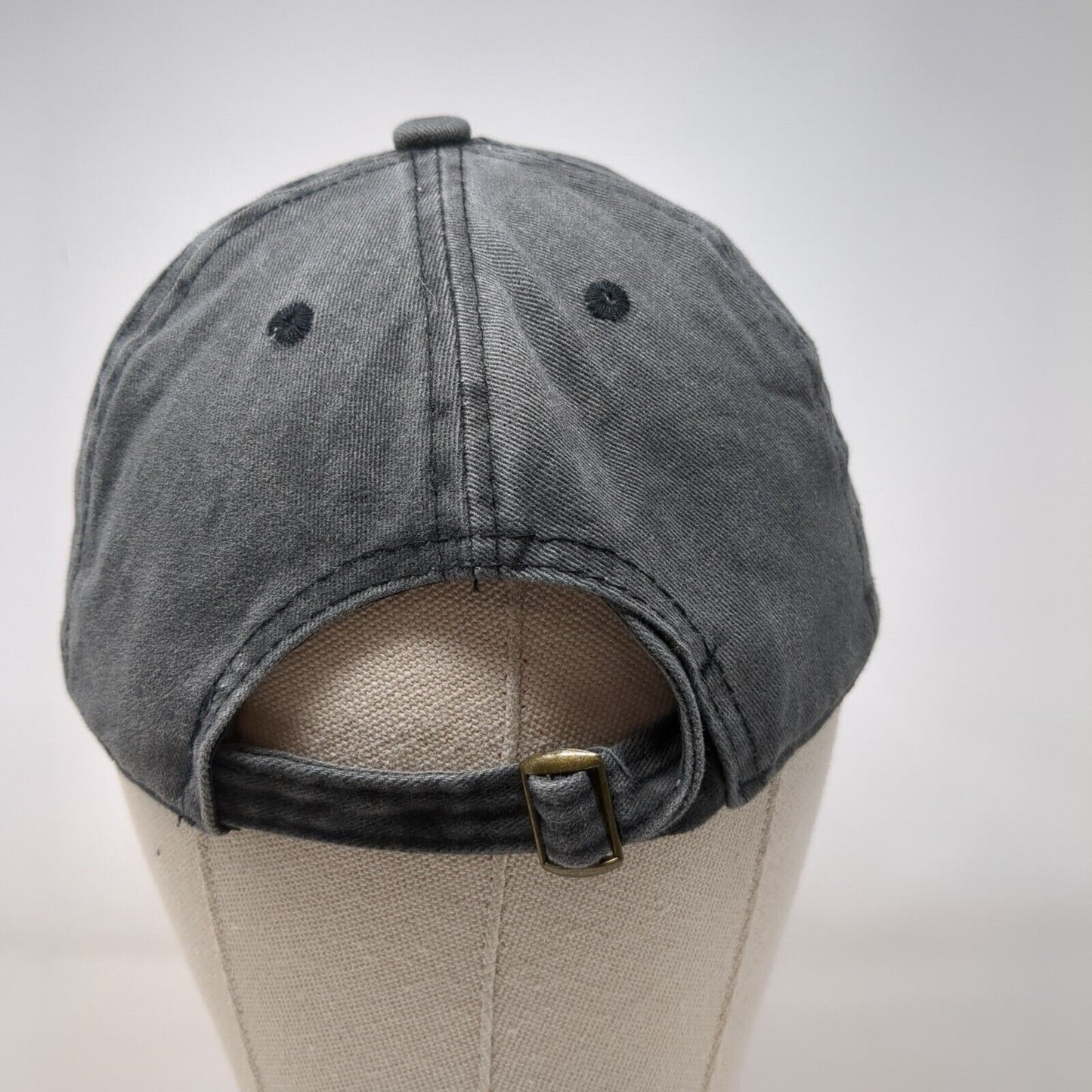 Greyhound Slideback Hat Gray OSFA Adjustable 6 Panel Vent Holes