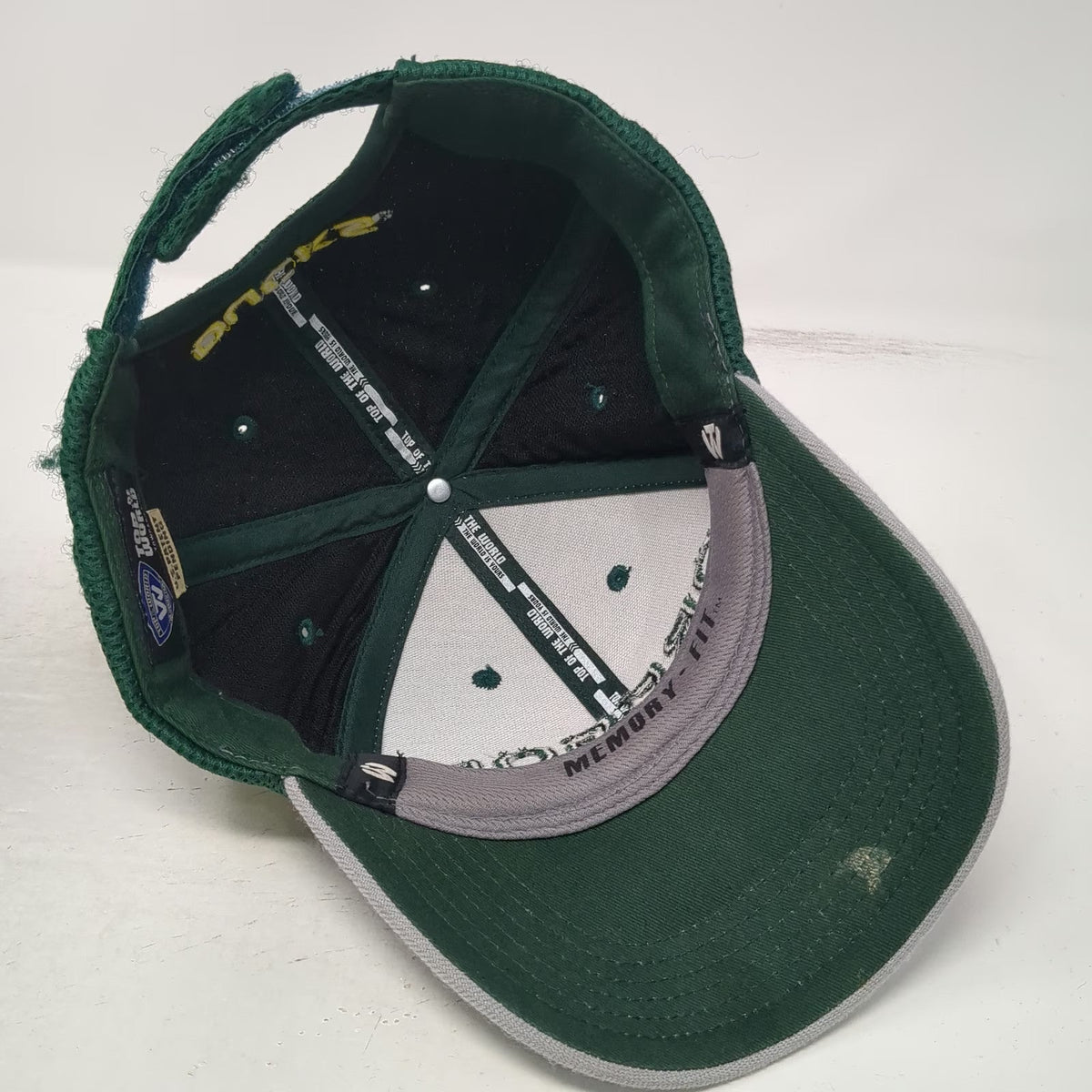 Top of the World Oregon Ducks NCAA Gray Green One Size Cap Mesh Strapback Hat