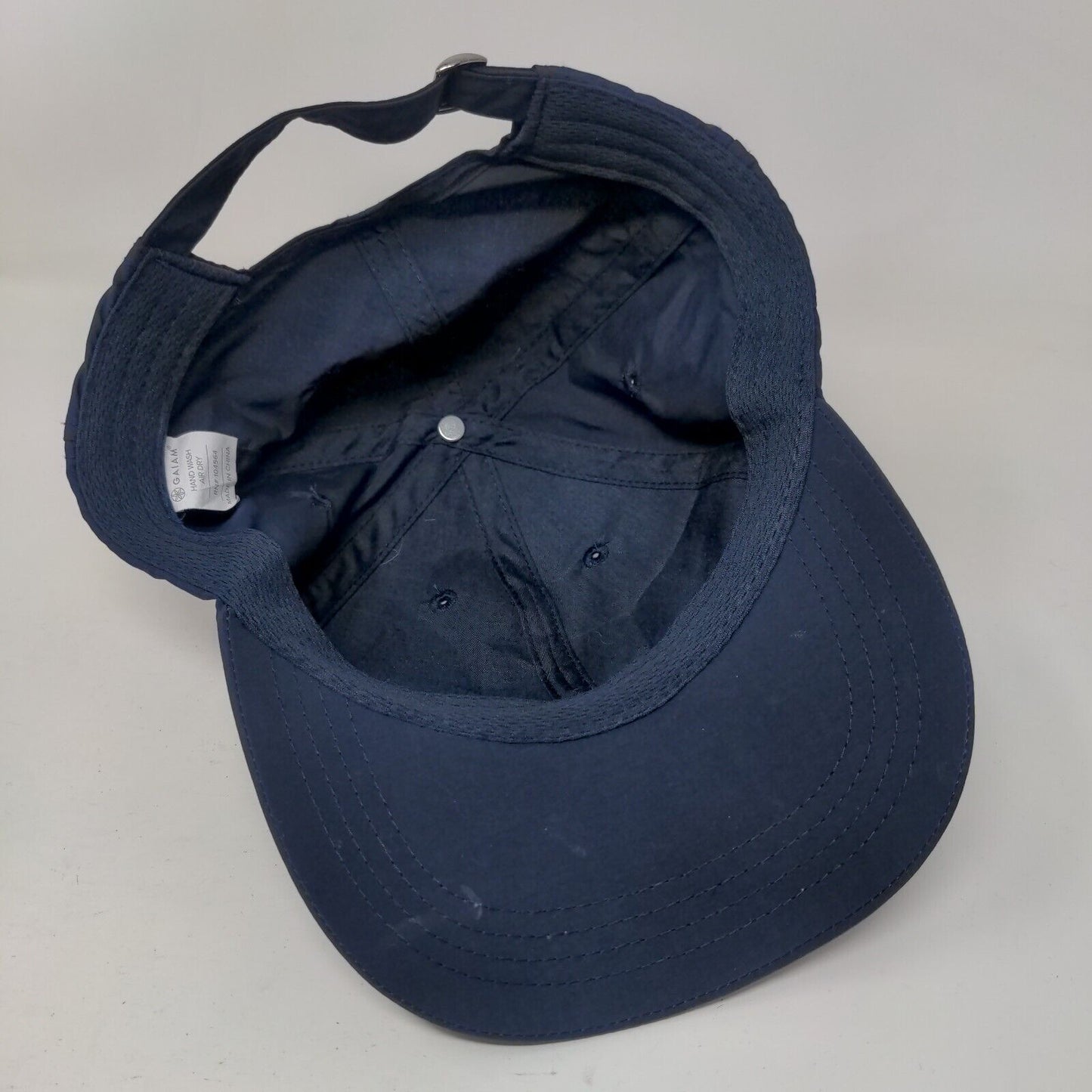 Gaiam Slideback Hat Blue One Size Adjustable Vent Holes 6 Panel