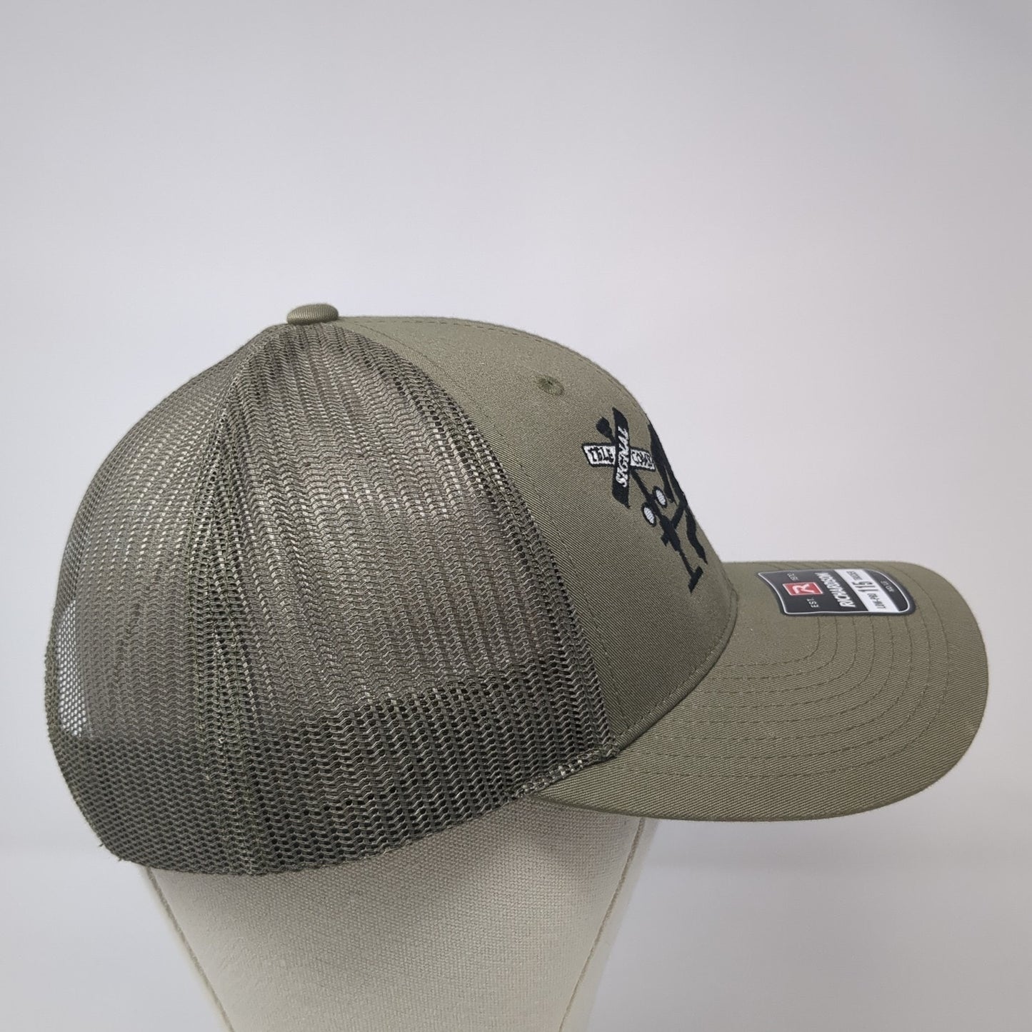 Telecoms Signal Doing It Right Trucker Hat Green L Adjustable Mesh Richardson