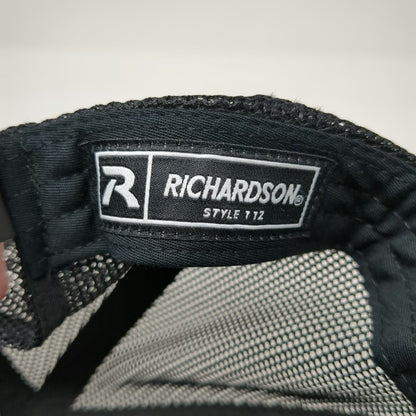 Richardson Trucker Hat Black One Size 112 Mesh Back Snapback Kono Embroidered