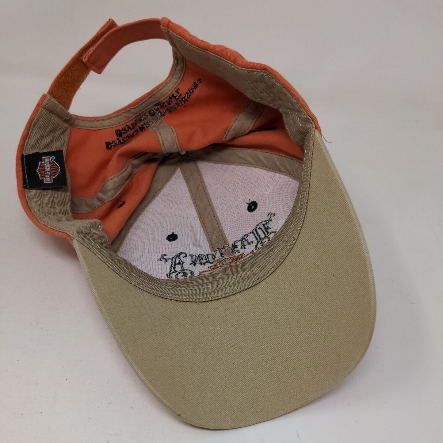 Harley-Davidson Daytona Strapback Hat Orange One Size Embroidered