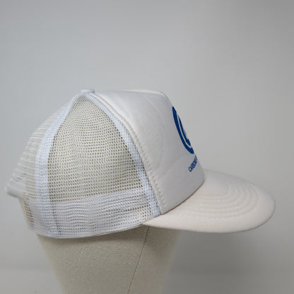 Carbones Del Guasare Snapback Trucker Hat Beige One Size Adjustable Mesh Back