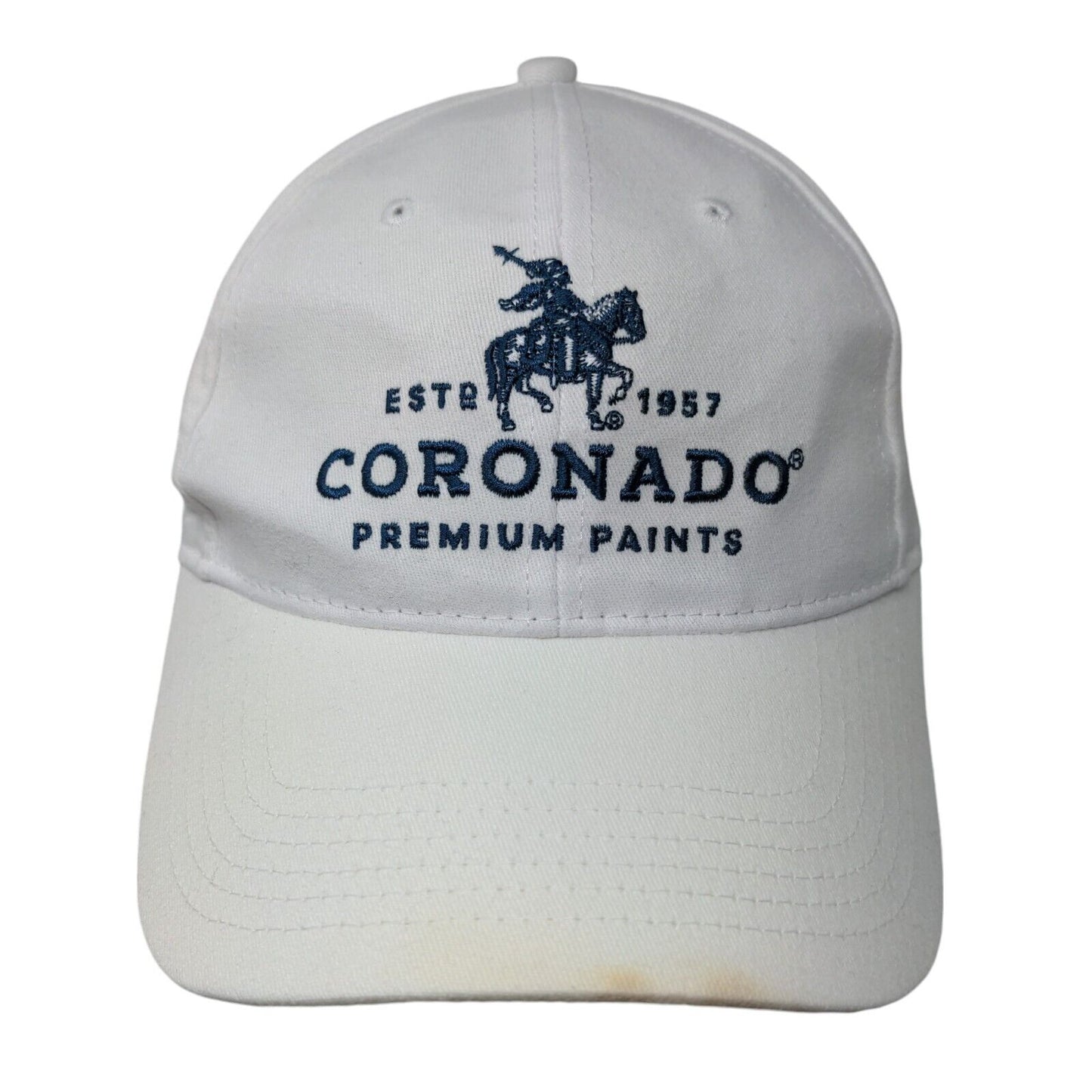 Coronado Premium Paints Est. 1957 Strapback Hat White One Size Embroidered
