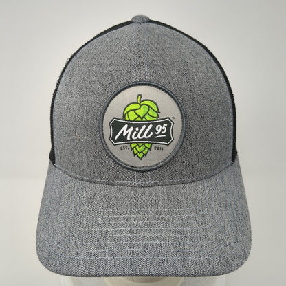Mill 95 Snapback Trucker Hat Gray One Size Mesh Back Pacific Headwear