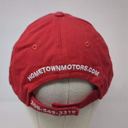 Steve's Hometown Dealerships Strapback Hat Red One Size Solid Ford Ram