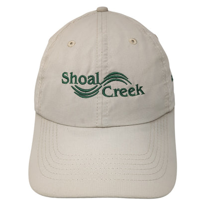 Shoal Creek Strapback Baseball Cap Beige OS Adjustable Embroidered Imperial