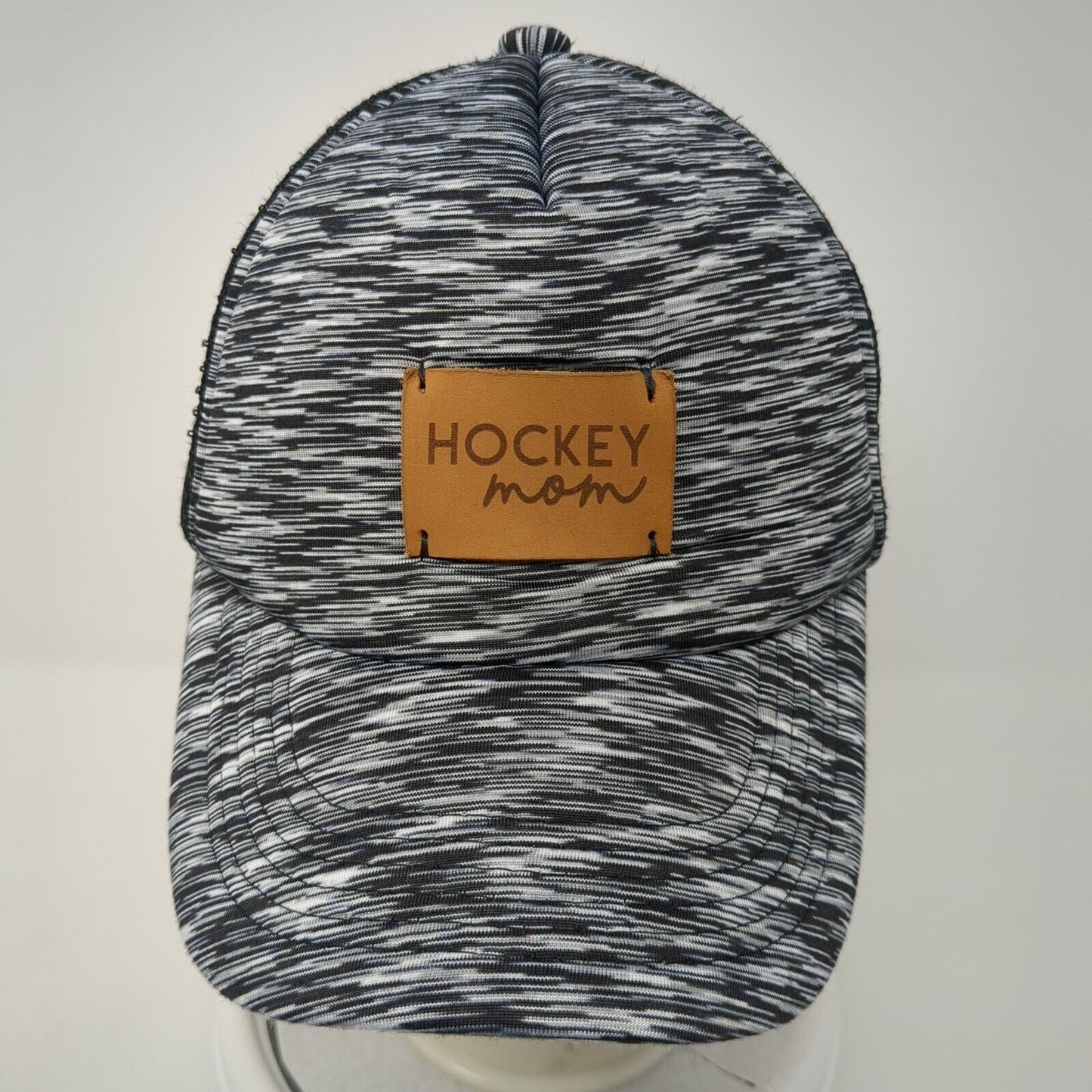 Hockey Mom Snapback Trucker Hat Multicolor One Size Adjustable Mesh Back