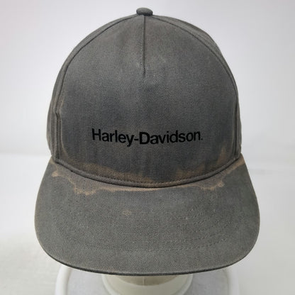 Harley-Davidson 5 Panel Green One Size Hat Snapback Cotton Logo Embroidered