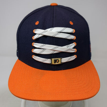 Philadelphia Flyers NHL Zephyr Snapback Hat Blue Orange One Size Lacer Laces