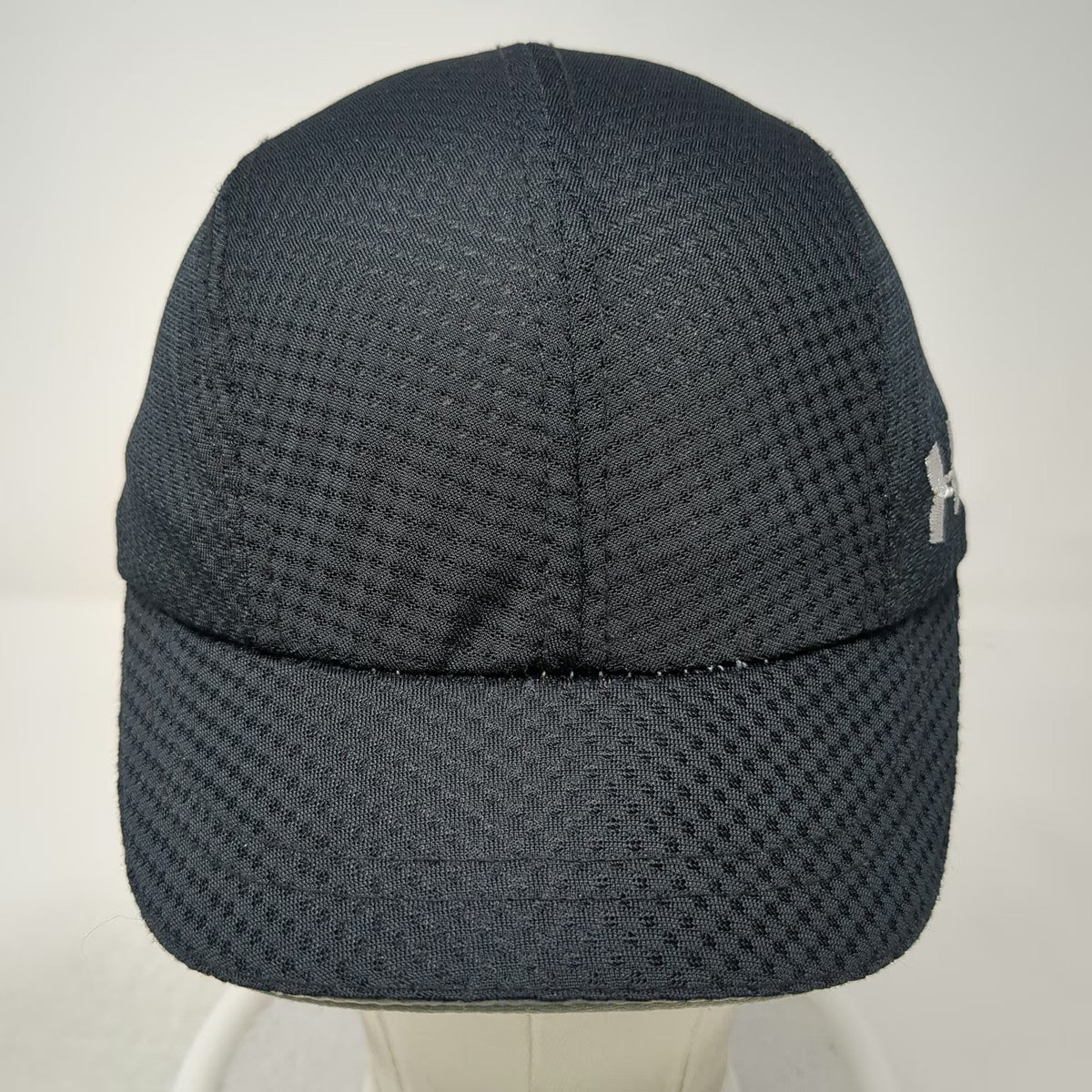 Under Armour Army Cap Black One Size Mesh Performance Sport Logo Adjustable Hat