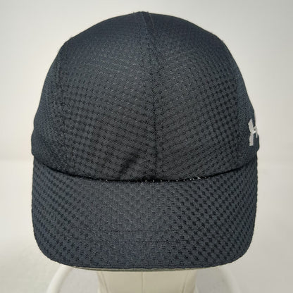 Under Armour Army Cap Black One Size Mesh Performance Sport Logo Adjustable Hat