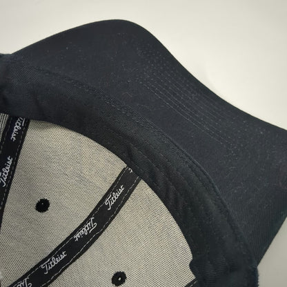Titleist Baseball Cap Gray One Size Glen Plaid Cotton Adjustable Slideback Hat