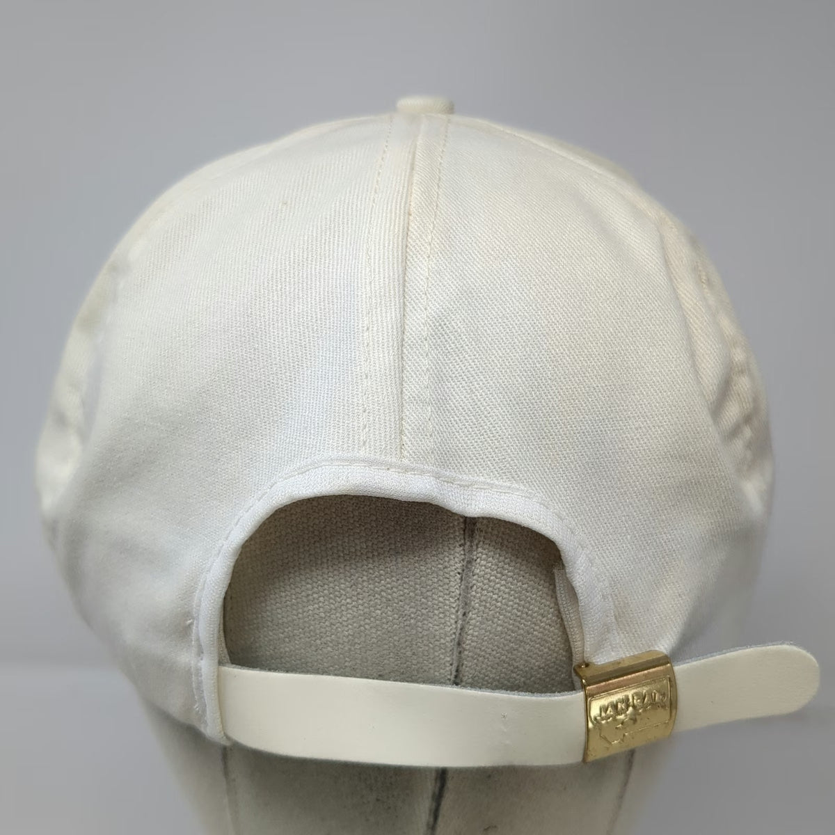 Jan-Mar Dry Fork Coal Co 5 Panel Beige Hat Horse Rider Rope USA Made Vintage