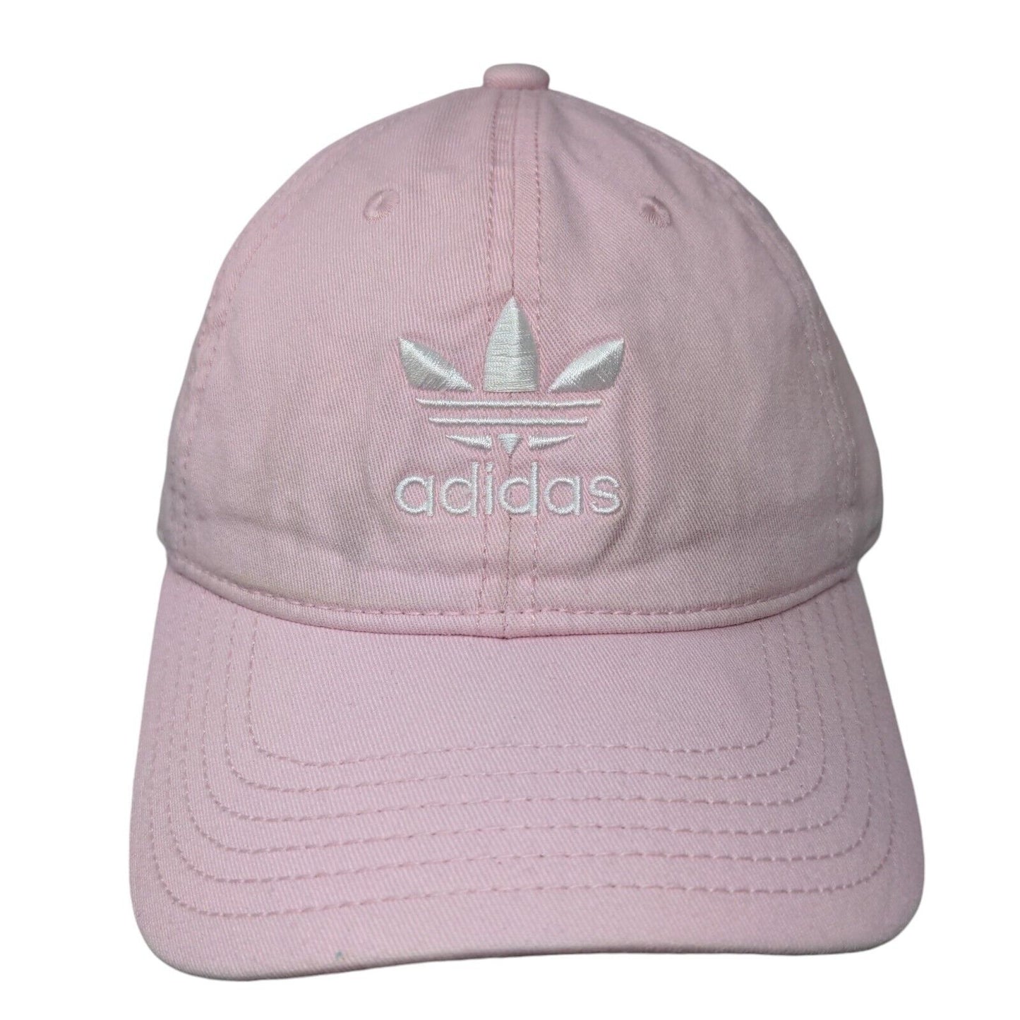 Adidas Slideback Hat Pink OSFM Adjustable Embroidered Vented Holes 6 Panel