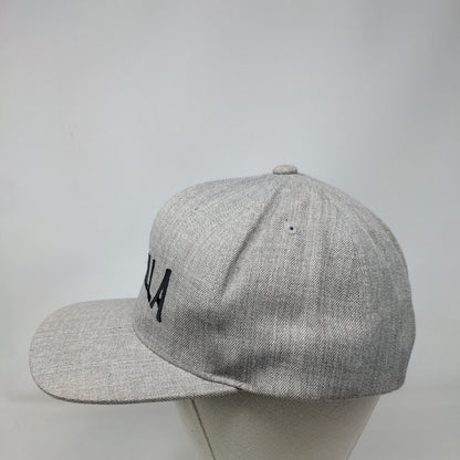 Li-Ti-Rilla Snapback Hat Gray One Size Embroidered The Classics Yupoong