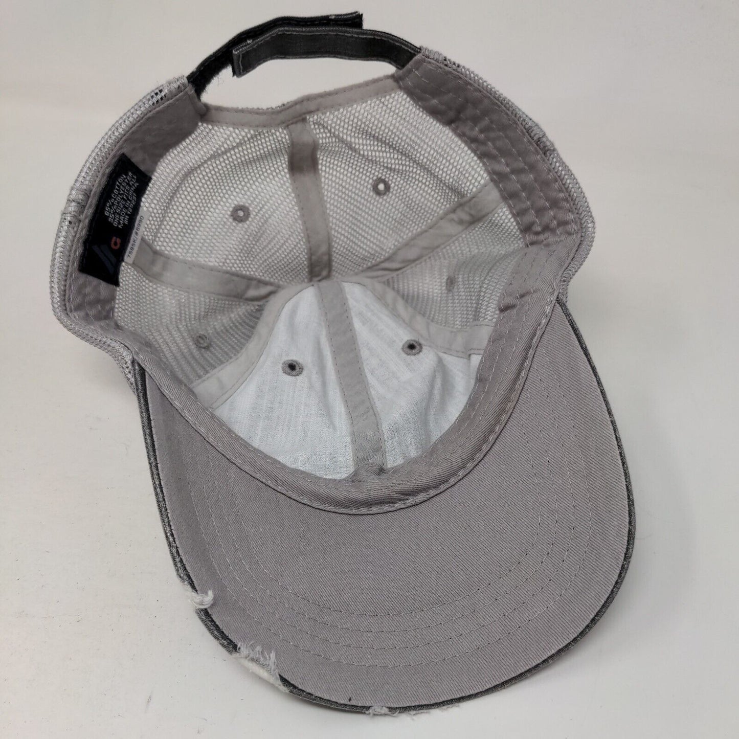 Strawberry Strapback Mesh Back Trucker Hat Gray OSFA Adjustable HG