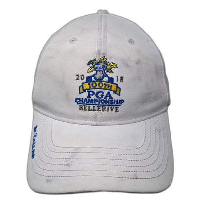 2018 100th PGA Championship Bellerive St Louis Ahead White Blue Golf Hat Cap OS