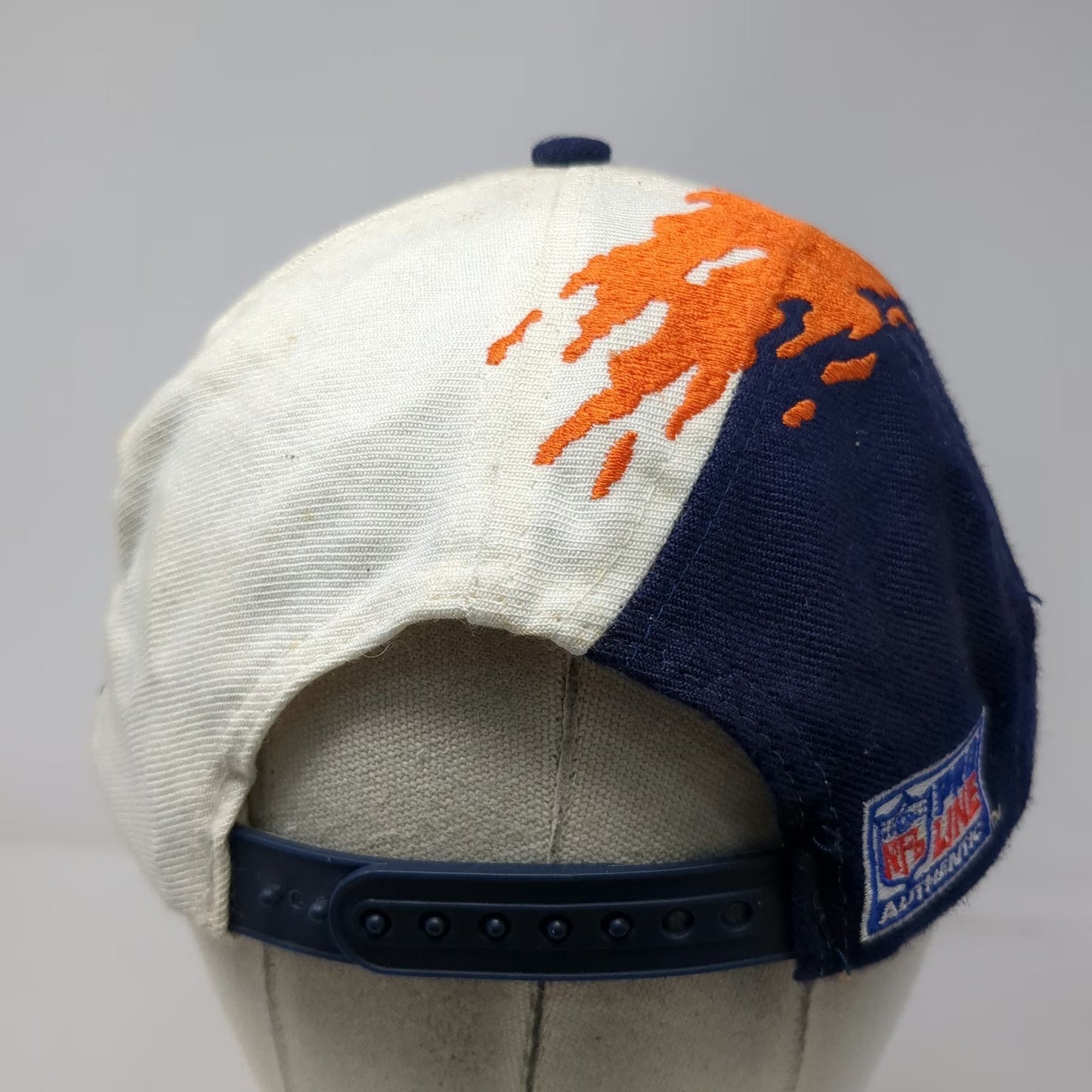 Logo Athletic Chicago Bears Snapback Blue Hat OS Splash NFL Pro Line Vintage
