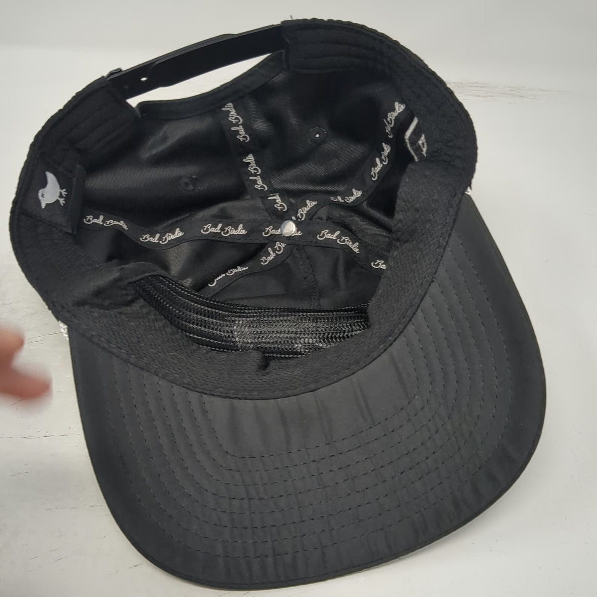 Bad Birdie 5 Panel Black One Size Hat Rope Snapback Bellair Golf Park Polyester