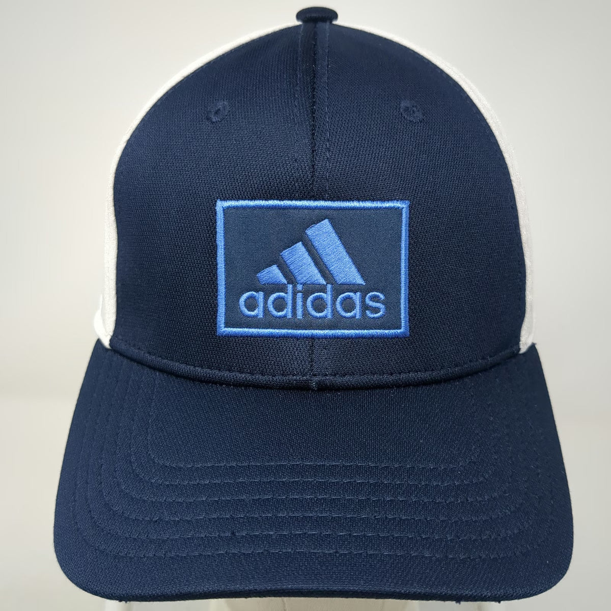 Adidas Baseball Cap Blue M Fairway Collection Aeroready Fitted Hat Golfing
