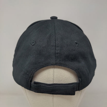 Kanner & Pintaluga Strapback Hat Black One Size Embroidered Adjustable