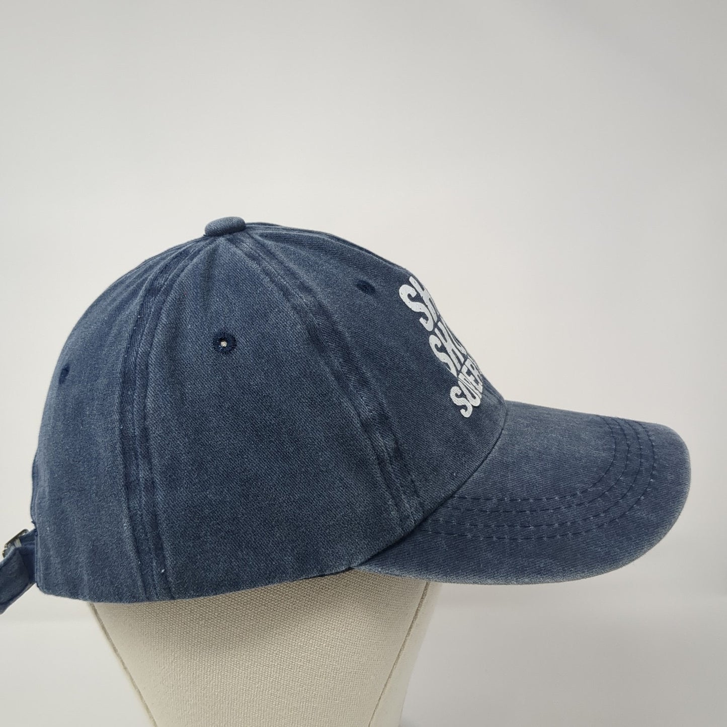 S**t Show Supervisor Slideback Hat Blue One Size Adjustable Solid 6 Panel