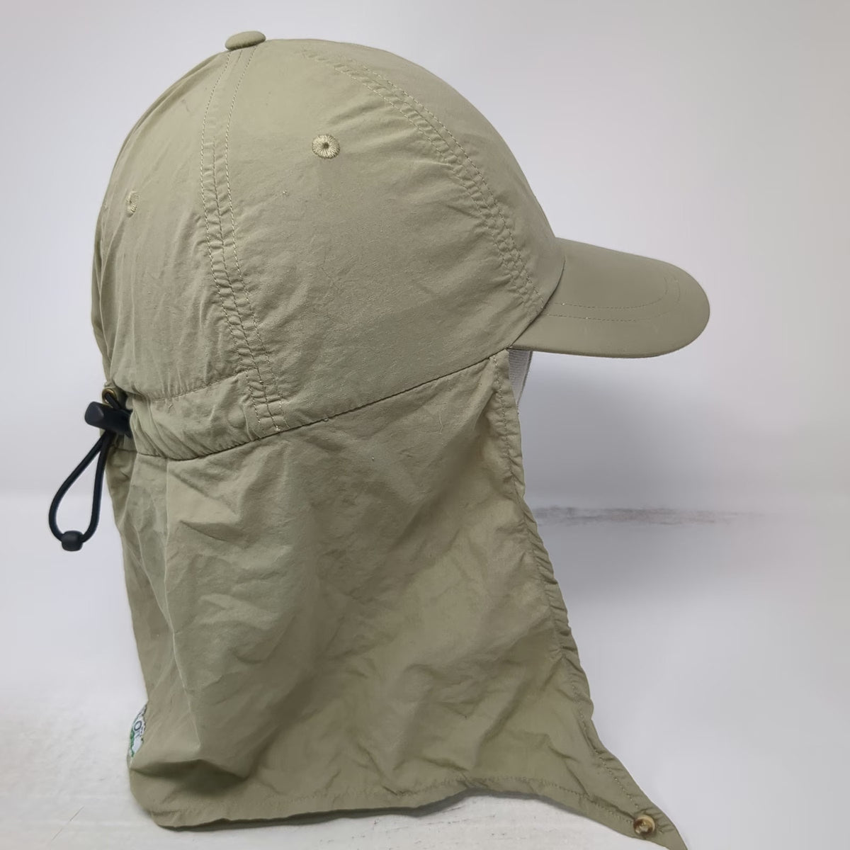 ExOfficio Baseball Cap Green One Size Hat Neck Flap Sun Insect Shield Toggle