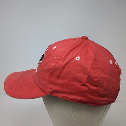 The Home Game Canada Hockey Red Baseball Cap One Size Strapback Maple Leaf Hat