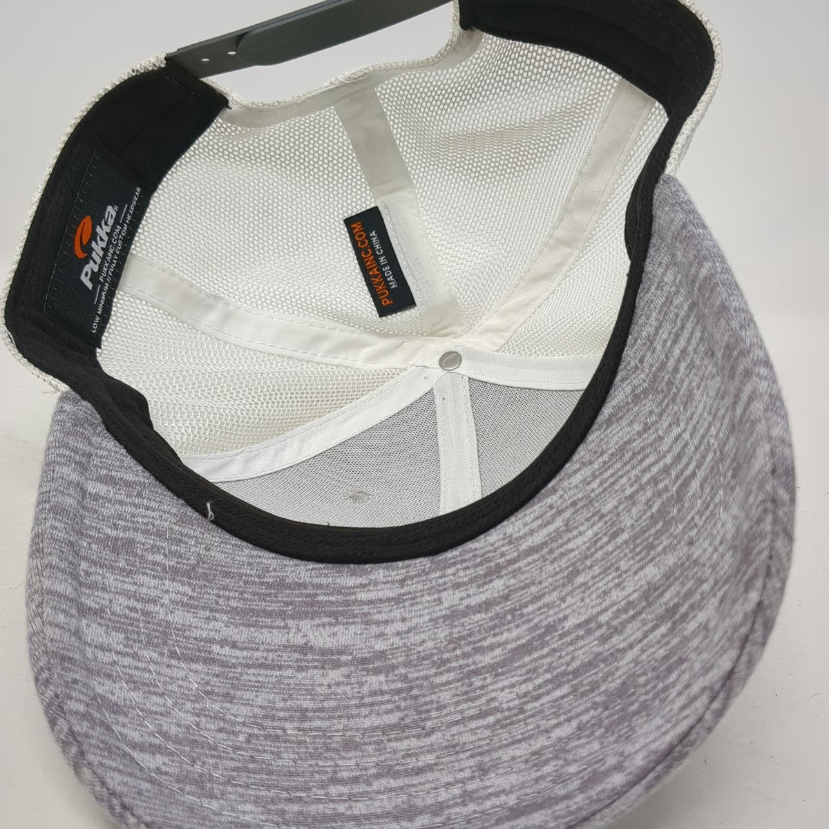 Pukka Trucker Hat Gray One Size Tamarack Resort Snapback Mesh Back Logo Patch