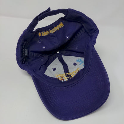 Kootenai Valley Inflatables Strapback Hat Purple Youth Embroidered