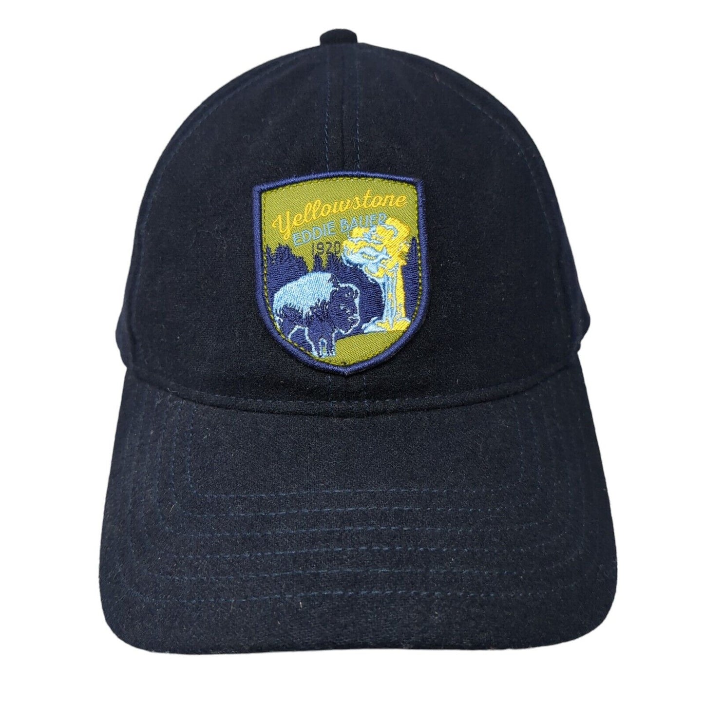 Yellowstone Eddie Bauer Patch Slideback Hat Blue One Size Adjustable