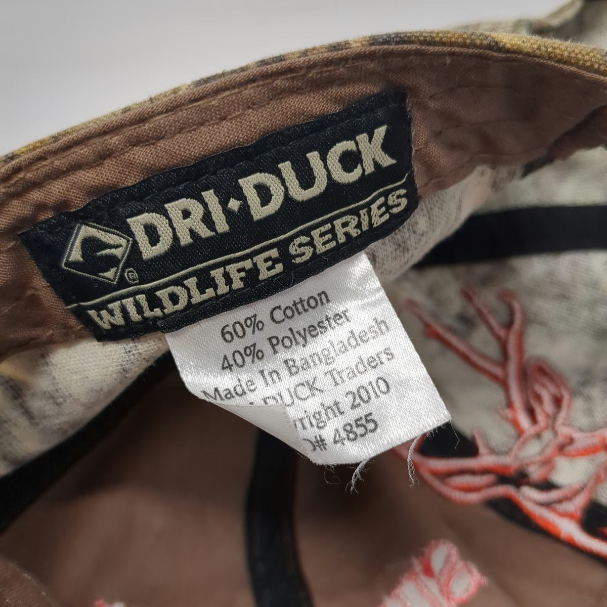 Dri Duck Baseball Cap Green Camo One Size Silver City Idaho Hunting Antler Hat