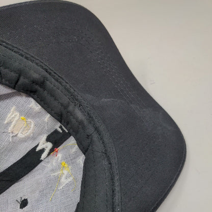 No New Friends Strapback Hat Black OSFA Adjustable Embroidered 6 Panel