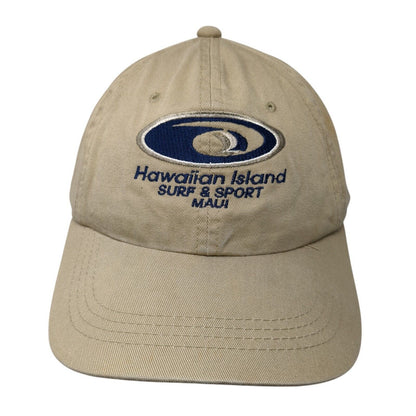 Hawaiian Island Surf & Sport Maui Slideback Hat Tan One Size Adjustable