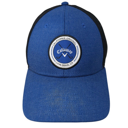 Callaway Patch Snapback Mesh Back Hat Blue One Size Adjustable 6 Panel