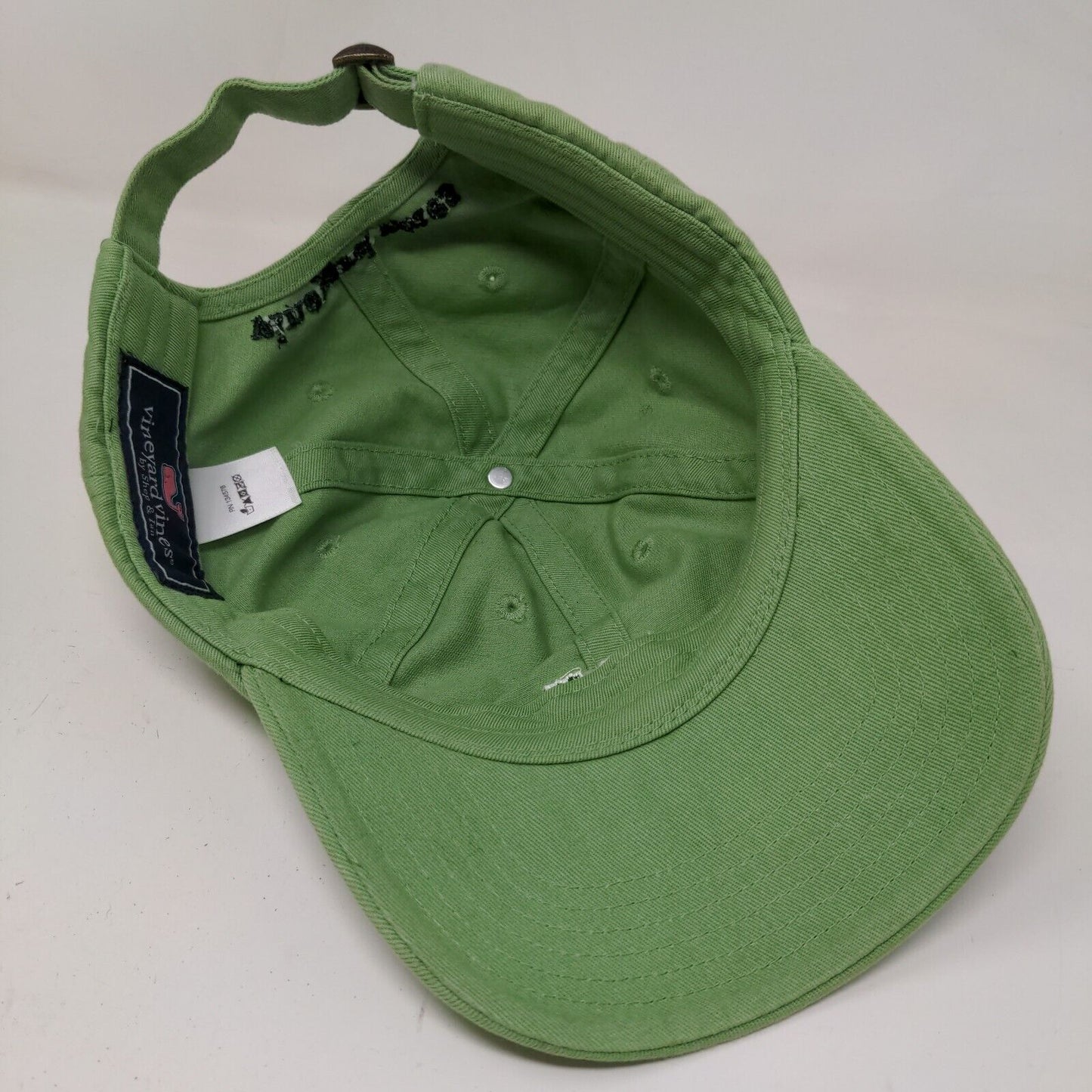 Vineyard Vines Men's Slideback Hat Green Embroidered Whale Logo