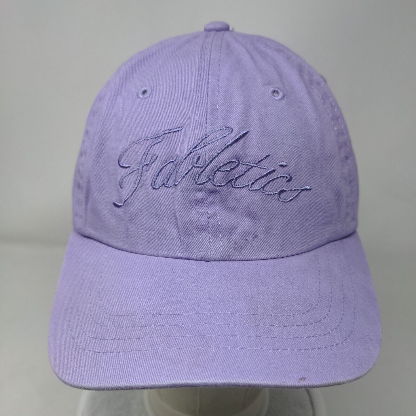 Fabletics Slideback Hat Purple One Size Adjustable Embroidered Vented Holes